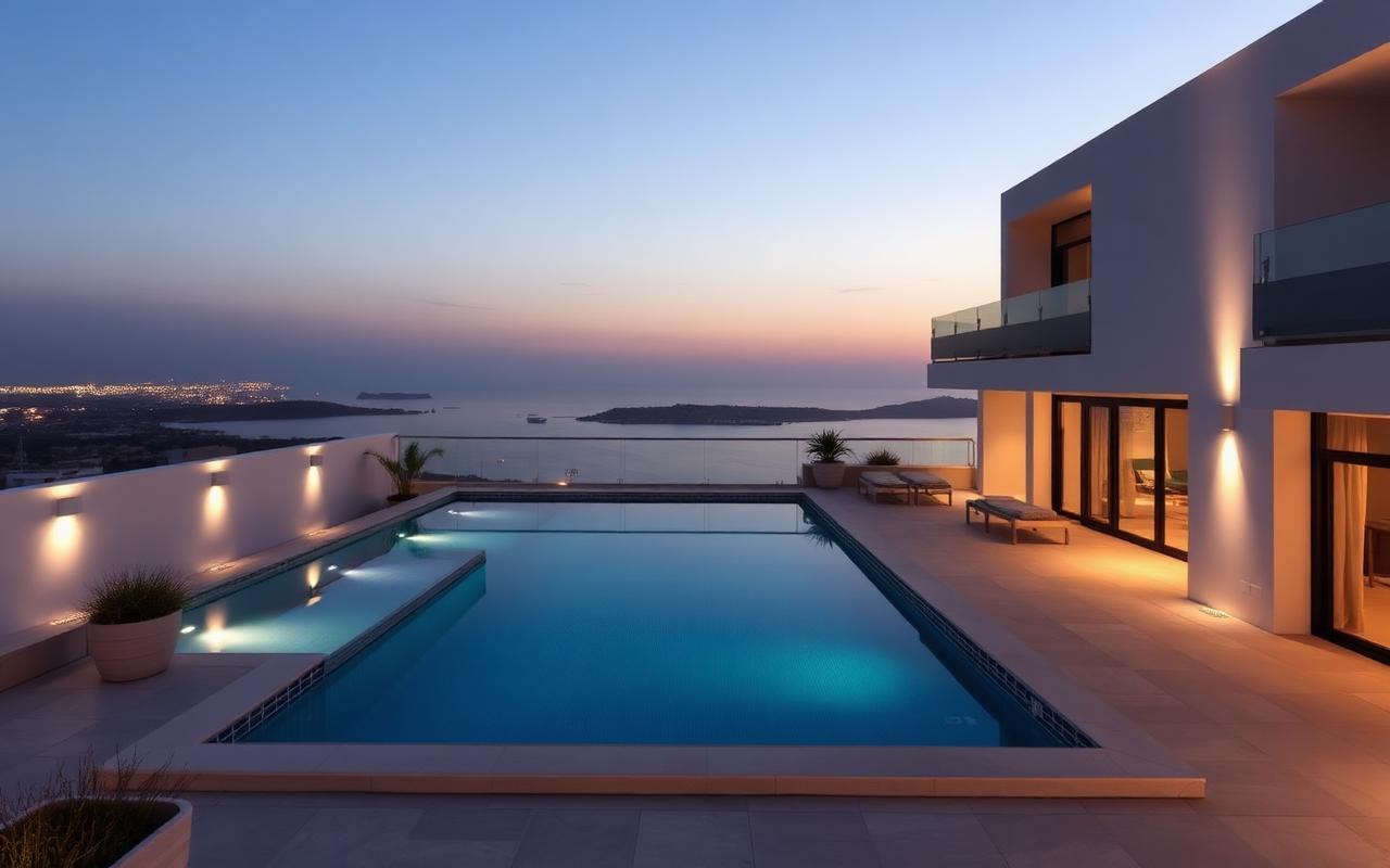 Moon Residence — terrace & pool